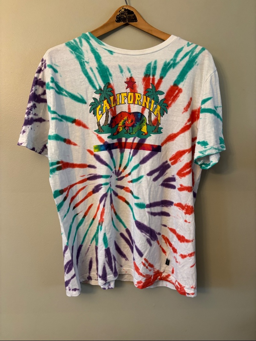 WXYZ Vintage Tie-dye California Tshirt XL Y2K Retro